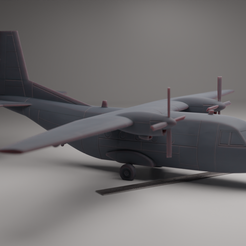 C212-v1.png STL-Datei Airbus C212 200 Aviocar Frachtflugzeug・3D-druckbare Vorlage zum herunterladen