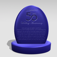 Shapr-Image-2023-03-24-195340.png 50th Anniversary Tabletop Plaque, wedding celebration gift