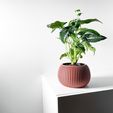misprint-0031.jpg The Surno Planter Pot with Drainage | Tray & Stand Included | Modern and Unique Home Decor for Plants and Succulents  | STL File