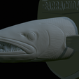 Barracuda-solo-model-23.png fish head great barracuda trophy statue detailed texture for 3d printing