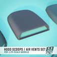 4.jpg Hood scoops / Air vents pack for 1:24 scale model cars