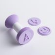 stampy_03.jpg Free STL file Stampy - Set of stamps・3D printer design to download