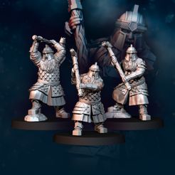 3x-Silver-Goat-Dwarves-with-Hammer.jpg 3D file 3x Silver Goat Dwarves with Hammer・3D printing model to download