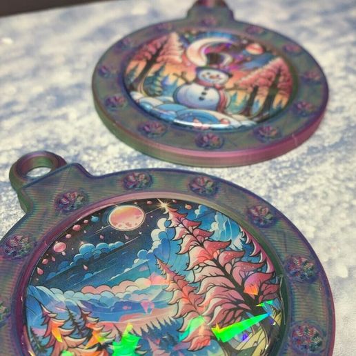 Cadres litho flocon de neige