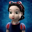 Snow-White-Toy-BlancaNieves-Figura-Deco-Moad-STL-5.jpg Snow White Figure - Snow White Doll - Sculpture White
