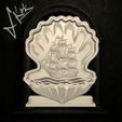 jpg_frame_06.jpg Sailing Ship Relief Inside Seashell – Perfect 3D Model AS1241