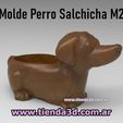 salchicha-m2-2.jpg Sausage Dog Pot Mold M2