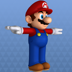mario3.png Archivo STL gratis Mario・Objeto de impresión 3D para descargar