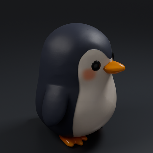 Penguin 2 3D printable STL miniature