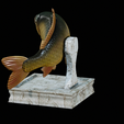 Carp-trophy-statue-11.png fish carp / Cyprinus carpio in motion trophy statue detailed texture for 3d printing
