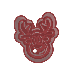 reno.png STL file christmas reindeer cutter・3D print object to download
