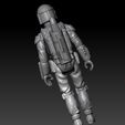 ScreenShot1000.jpg Star Wars .stl Bobafett.3D action figure .OBJ Kenner style.