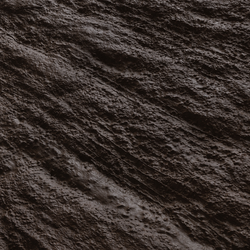 Muddy road texture roller 3D model