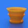 Lilly-Round.jpg LILLY ABSTRACT FLOWER POT /  PLANTER SERIES