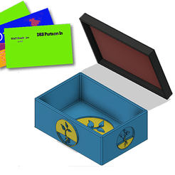 aaaaaaaaa.png Free STL file Guarda Tarjetas Con Tapa (Planta) / Save Cards (Plant) / boîte・Template to download and 3D print