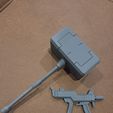 20250822_202305.jpg Gundam Gusion Weapon Martelo e espingarda à escala 1/100 IBO- Kit de resina imprimível em 3D