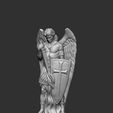 SanMiguelSinSerpiente.jpg Statue of Archangel Saint Michael CU LIC.
