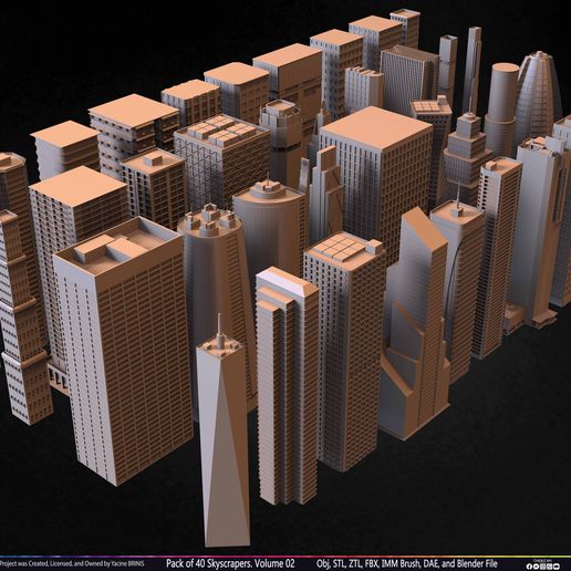 Pack-of-40-Skyscrapers-Volume-02-Sculpted-by-Yacine-BRINIS-Set-045.jpg Pack Of 40 Skyscrapers Volume 02