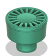 floor_drain_trap_dt03 v5-21.png Floor simple Drain trap Round d100 odore block 3d print and cnc