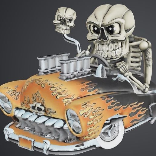 BONE-SHAKER BLAZER – Skeleton Pilot Death Rod