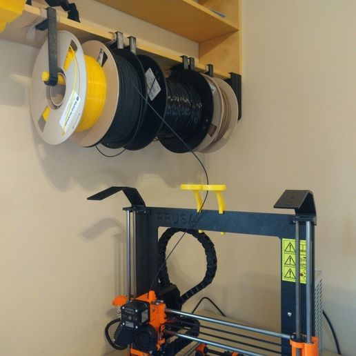 🧞‍♂️ Shelf-mount hanging spool holder・Free 3D File for ・Cults