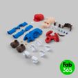 fab365_super-mario_08.jpg 3D file Super Mario Foldable and articulated・3D printing idea to download