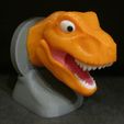 Bust-T-Rex-4.jpg Bust T-Rex Articulated (Easy print and Easy Assembly)