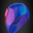 2099SpiderManBack34left.png Spider Man 2099 faceshell for Cosplay 3D print model