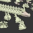 drag3.jpg articulated and modular scaly coral dragon / without stand / STL