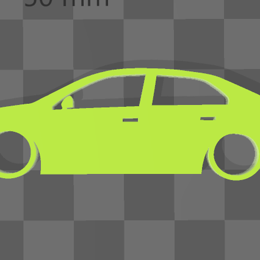 Volkswagen Jetta keychain 3D model