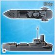 4.jpg Modern cargo ship with open hold, observation mast, and lifeboat (4) - Modern WW2 WW1 World War Diaroma Wargaming RPG Mini Hobby