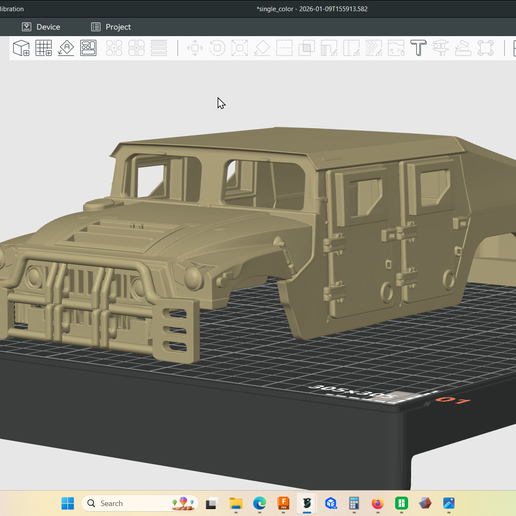 🐚 2018 AM HUMVEE NXT 360 body style Hummer, hollow body, shell・ STL ...
