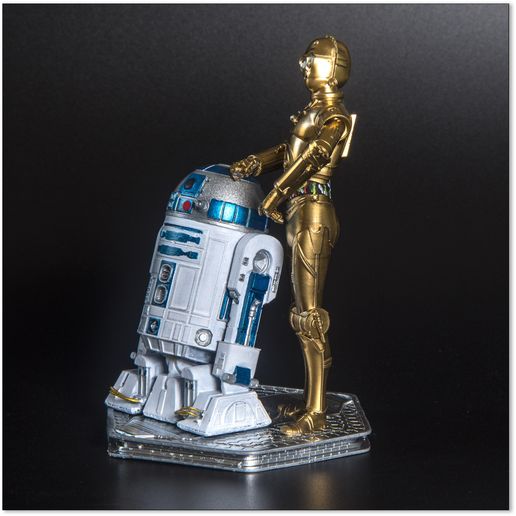 C3P0 AND R2D2 Sculpture - Star Wars 3D Models - Tested and Ready for 3D printing