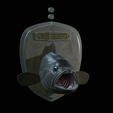 White-grouper-head-trophy-4.png fish head trophy white grouper / Epinephelus aeneus open mouth statue detailed texture for 3d printing