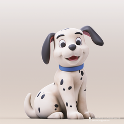Dalmatian_2.png Бесплатный STL файл Dalmatian・3D-печать объекта для загрузки