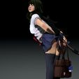 Camera02.jpg anime JK girl with sword -cute female-shy Japanese JK -school uniform  -3D print model