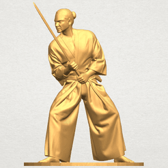 TDA0544 Japanese Warrior A01 ex400.png Free 3D file Japanese Warrior・Design to download and 3D print