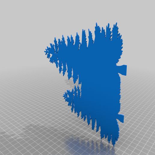 Winter diorama 3D model