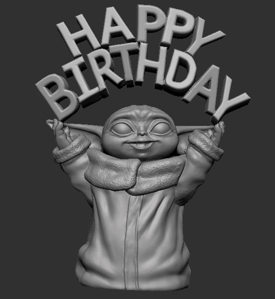 3D File GROGU B-DAY・3D Printing Model To Download • Cults