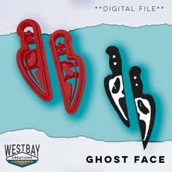 ghost-face.png Ghost Face Polymer Clay Earring Cutters