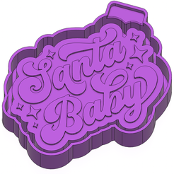 sb-1.png Archivo STL Santa Baby MOLDE FRESCO - CAJA MOLDE SILICONA・Modelo para descargar y imprimir en 3D