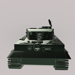 Tiger-1-Tank-German-WW2-1940-render.png Archivo STL Tanque Tiger 1 Alemán 1940・Plan de impresora 3D para descargar