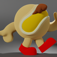 0028.png Spicy Sprinter – Vada Pav Inspired Running Character | 3D Printable Figure