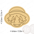 monkey_d_luffy~private_use_cults3d_otacutz-cm-inch-cookie.png Monkey D Luffy Cookie Cutter / One Piece