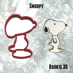 3D file Keychain Snoopy // Snoopy keychain・3D printable model to