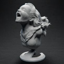 JoyfulYell_Front_01.jpg Free STL file The Joyful Yell・Object to download and to 3D print