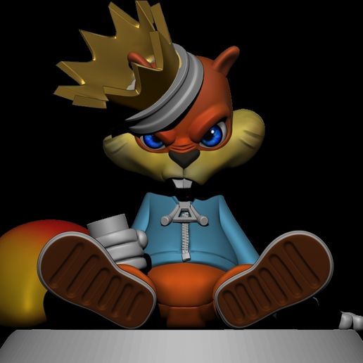 👾 Conker-Conker's Bad Fur Day・Arquivo STL para ・Cults