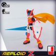 10.jpg 3D Print Action Figure - Reploid Z (based on Megaman Zero)