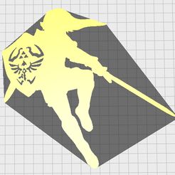 zelda2.jpg Настенный силуэт Зельды Модель 2