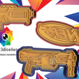 nerfs.png Set of 3 Pistol Cookie Cutters - NERF Logo